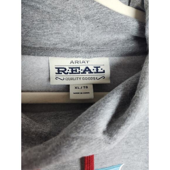 Ariat Serape Womens Logo Sweatshirt sz XL Cowl Neck cowgirl rodeo ranch farm - Picture 5 of 8